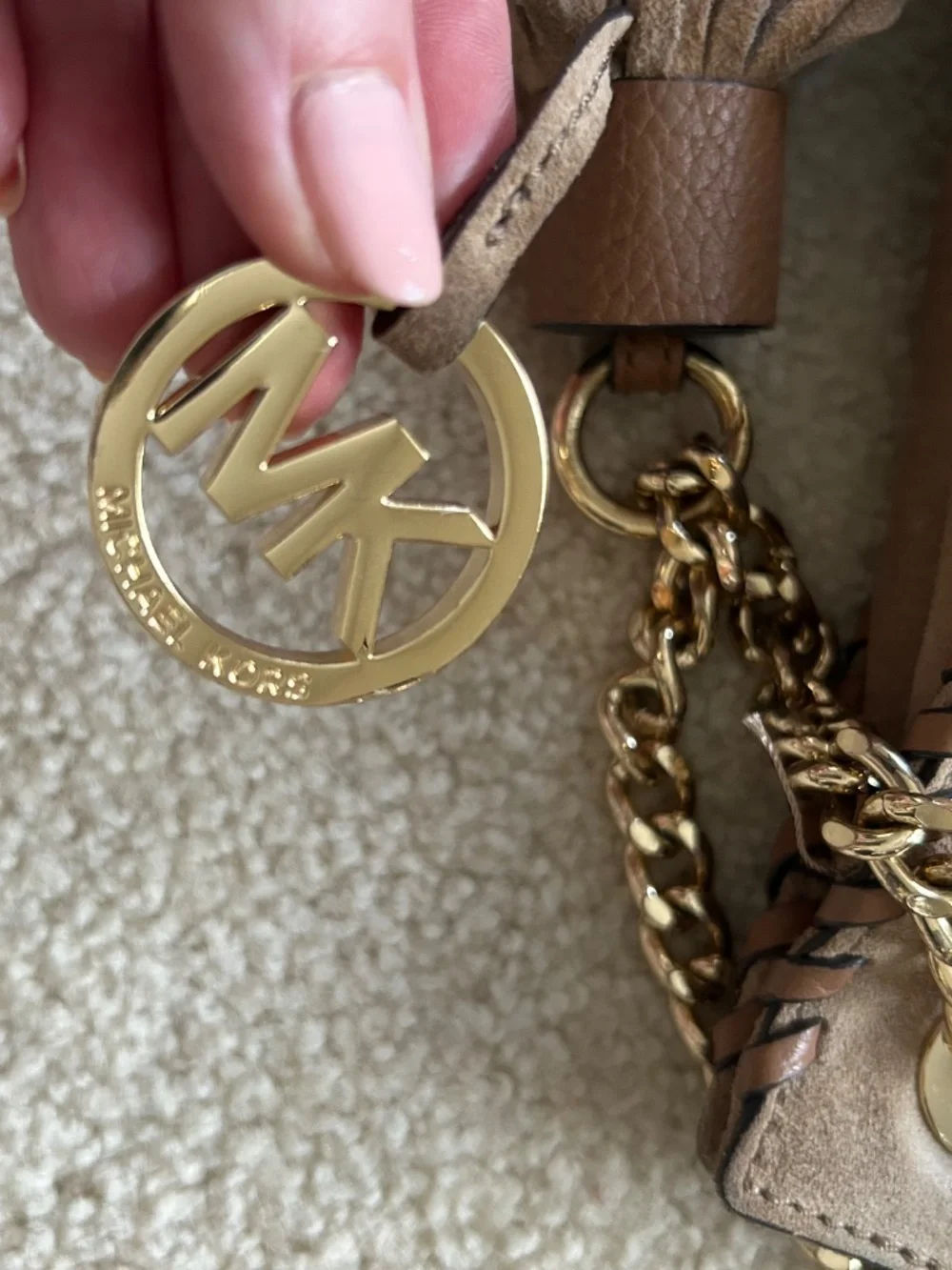 Michael Kors suede bag